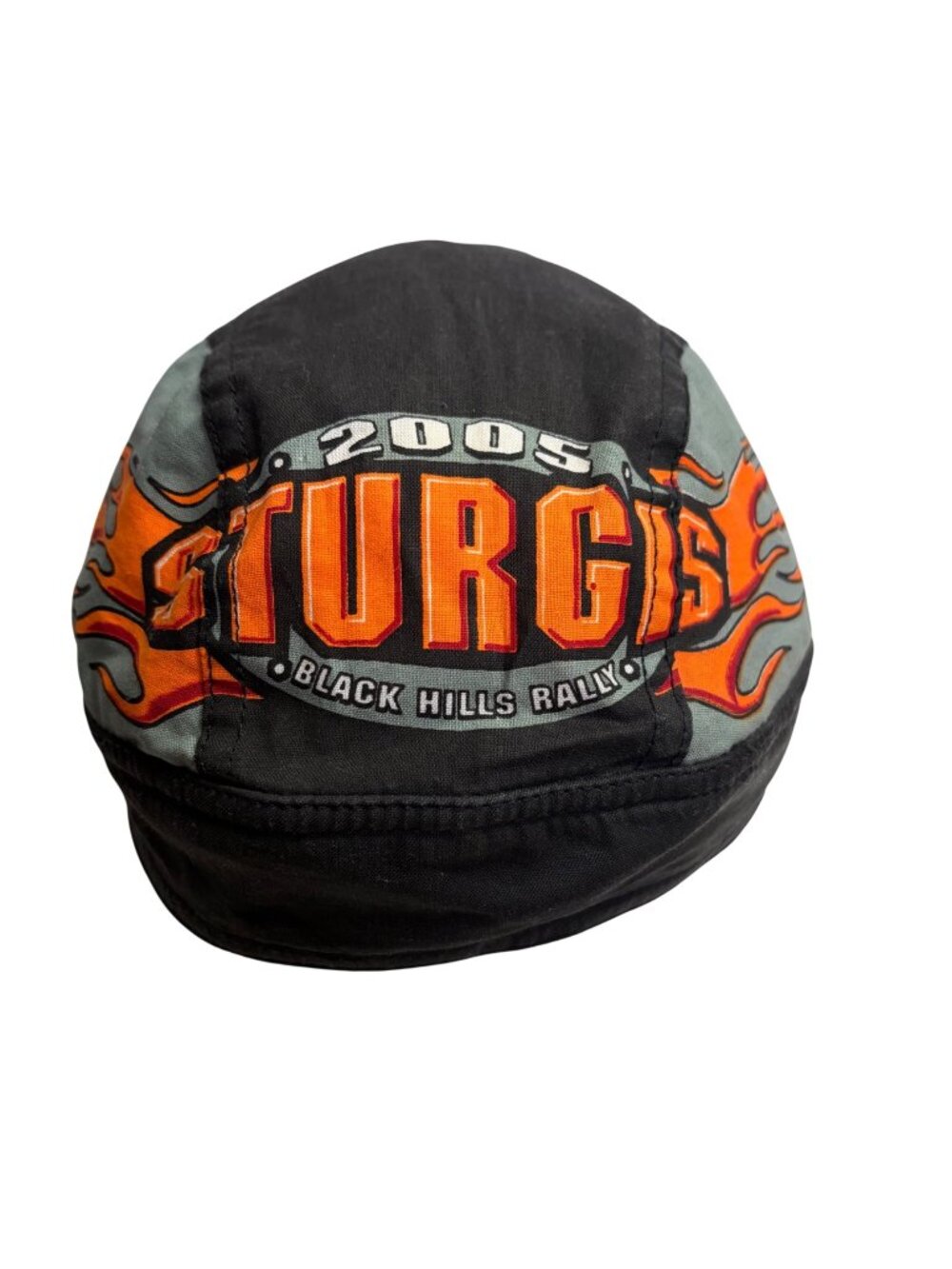 Vintage 2005 Sturgis Rally Head Wrap Do Rag Motorcycle Biker Bandana Flames